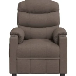 vidaXL Elektrisk massagefåtölj taupe tyg