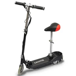 Clearance vidaXL Elektrisk sparkcykel med sadel 120 W Svart