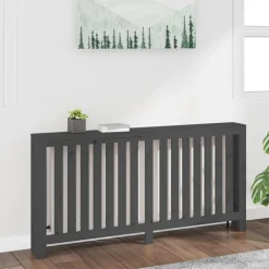 vidaXL Elementskydd 169x19x84 cm massiv furu Grå