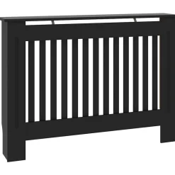 vidaXL Elementskydd svart 112x19x81,5 cm konstruerat trä