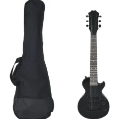 vidaXL Elgitarr för barn med väska svart 3/4 30"