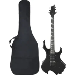 vidaXL Elgitarr för nybörjare med väska svart 4/4 39"