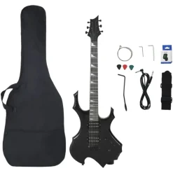 vidaXL Elgitarr för nybörjare med väska svart 4/4 39"