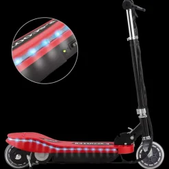 vidaXL Elsparkcykel med LED 120 W röd