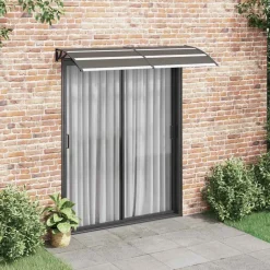 Clearance vidaXL Entrétak 200x75 cm PC Svart