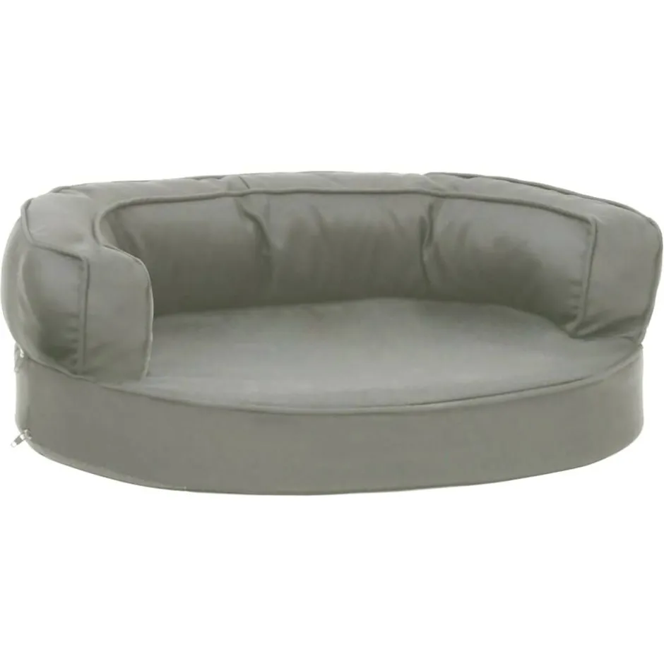 Sale vidaXL Ergonomisk hundmadrass 60x42 cm linnelook Grå