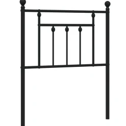 Clearance vidaXL Ersättningsgavel metall 75 cm Svart