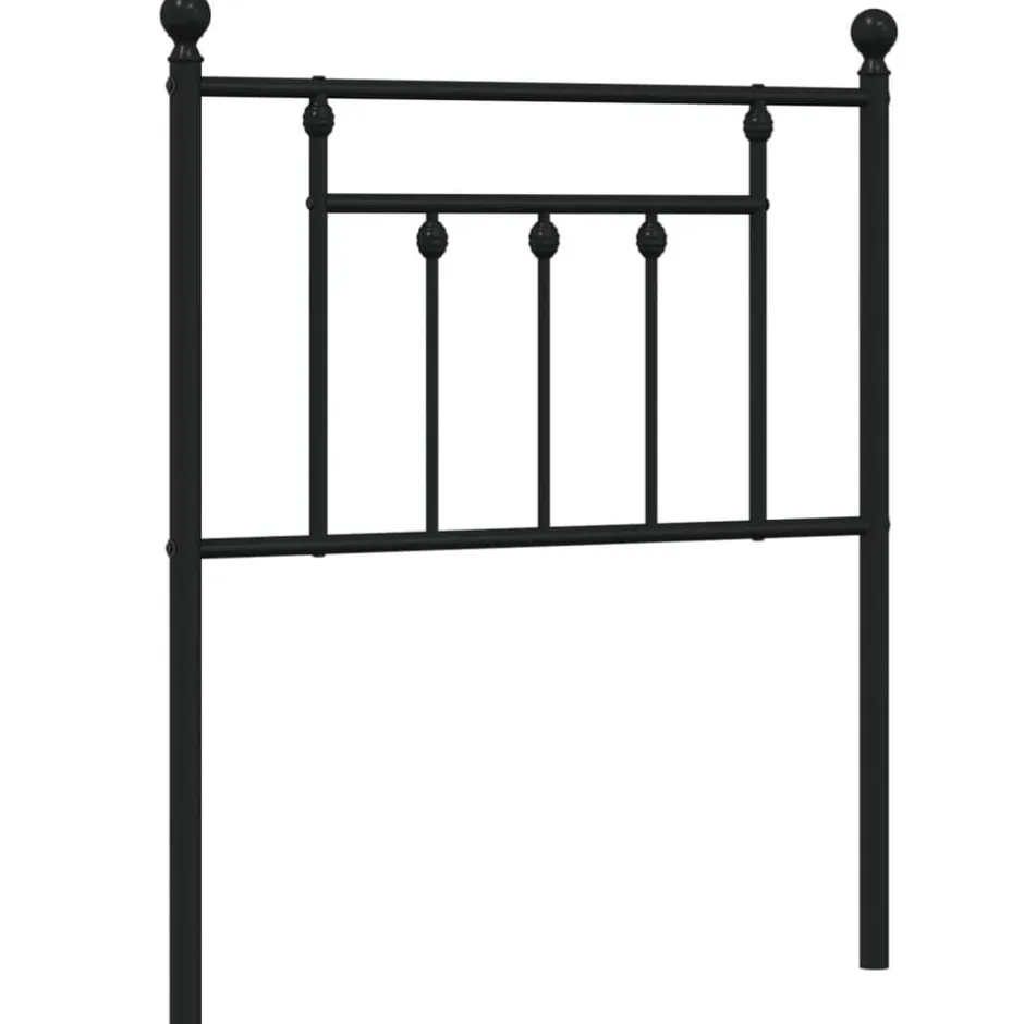 Clearance vidaXL Ersättningsgavel metall 75 cm Svart
