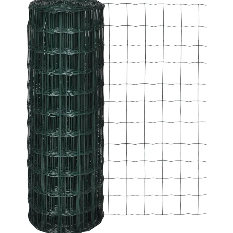 Clearance vidaXL Eurofence stål 10 x 0,8 m Grön