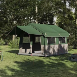 Online vidaXL Familjedom 4-personer med tak och Vit 324 x 255 x 230 cm Grön