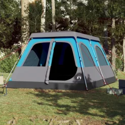 Clearance vidaXL Familjetält 10 personer snabbrest Blå