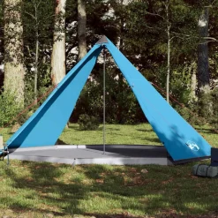 New vidaXL Familjetält tipi 8 personer vattentätt Blå