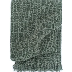 vidaXL Filt bomull 125x150 cm Mörkgrön