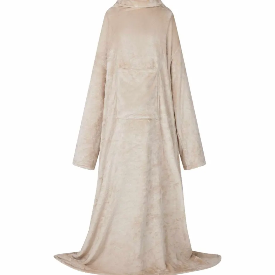 Clearance vidaXL Filt-hoodie F Flanell Beige