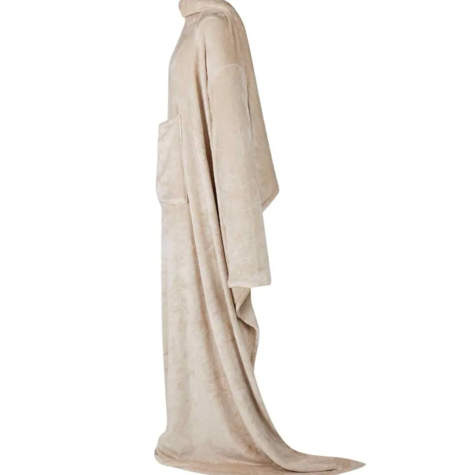 Clearance vidaXL Filt-hoodie F Flanell Beige