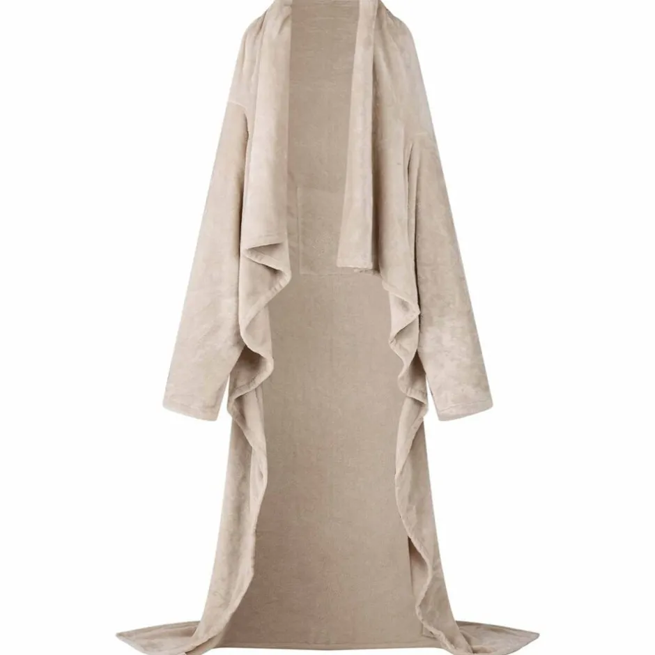 Clearance vidaXL Filt-hoodie F Flanell Beige