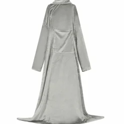 vidaXL Filt-hoodie Grå F Flanell