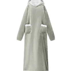 vidaXL Filt-hoodie Grå M Fleece och Flanell
