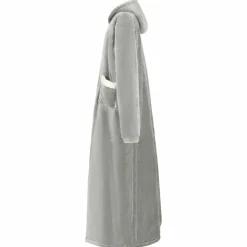 vidaXL Filt-hoodie Grå M Fleece och Flanell