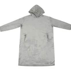 vidaXL Filt-hoodie Grå s Flanell