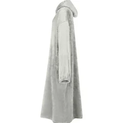 vidaXL Filt-hoodie Grå s Flanell