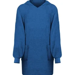 Discount vidaXL Filt-hoodie KINN L Bomull Marinblå