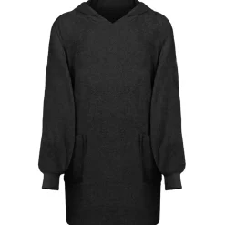 vidaXL Filt-hoodie KINN Svart L Bomull