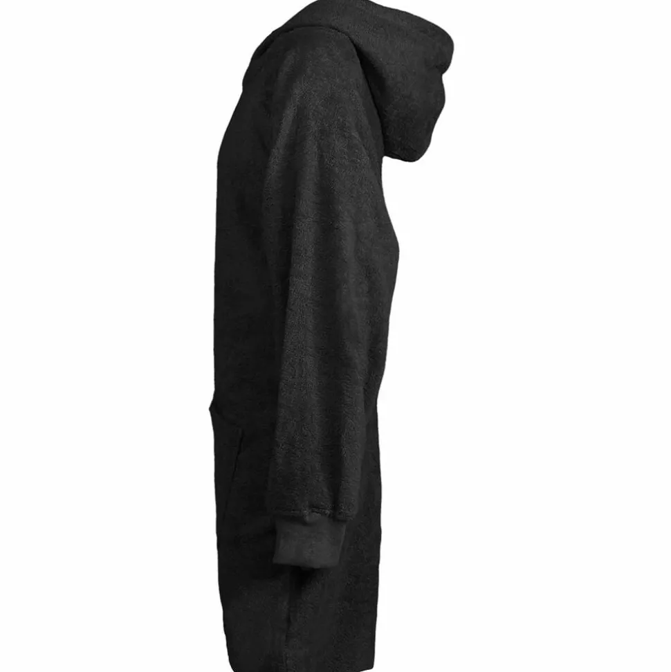 vidaXL Filt-hoodie KINN Svart L Bomull