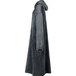 Best vidaXL Filt-hoodie Mörkblå s Flanell Marinblå