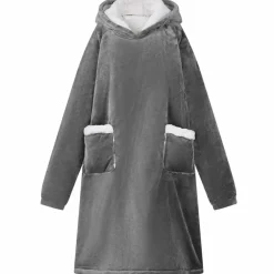 Best vidaXL Filt-hoodie M Fleece och Flanell Mörkgrå