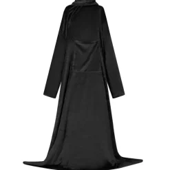 vidaXL Filt-hoodie Svart F Flanell