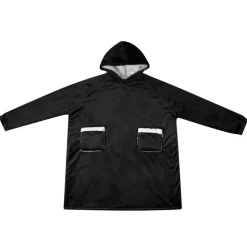 vidaXL Filt-hoodie Svart M Fleece och Flanell