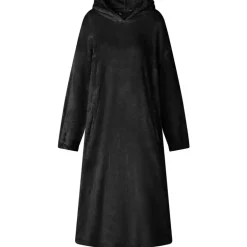 vidaXL Filt-hoodie s Flanell Svart
