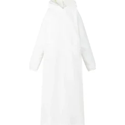 vidaXL Filt-hoodie Vit M Fleece och Flanell