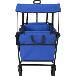 vidaXL Fällbar handvagn Svart 105 x 56.5 x 116 cm Oxford tyg