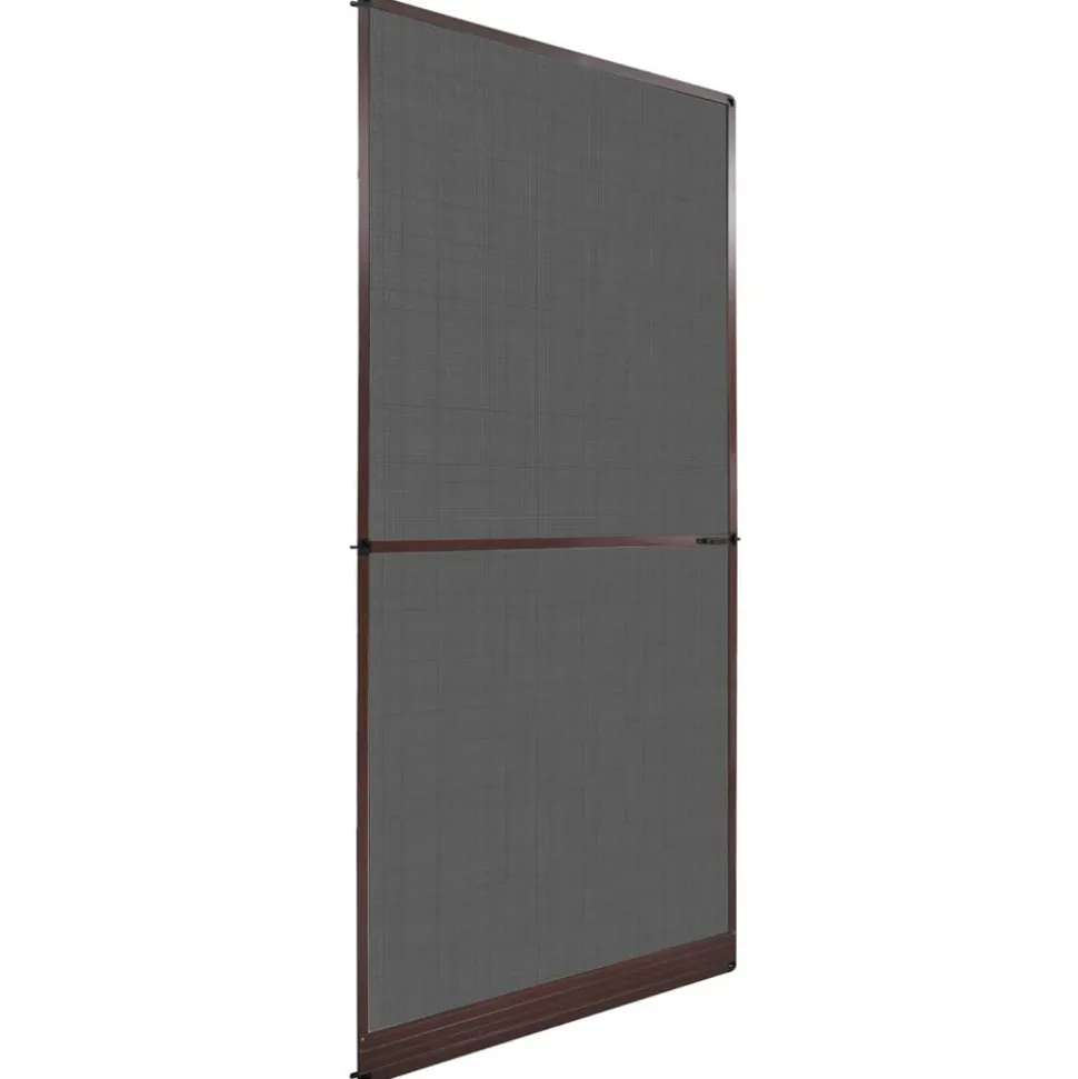 vidaXL Fällbart insektsfilter Brun och svart 100 x 215 cm