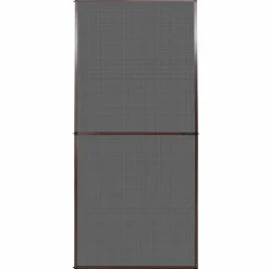 vidaXL Fällbart insektsfilter Brun och svart 100 x 215 cm