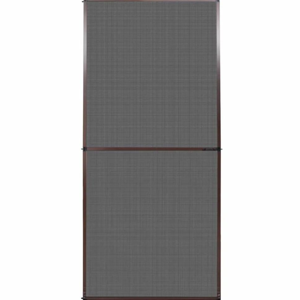 vidaXL Fällbart insektsfilter Brun och svart 100 x 215 cm