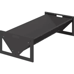vidaXL Fodertrog för boskap Svart 108 x 50 x 28 cm Kallvalsat Stål
