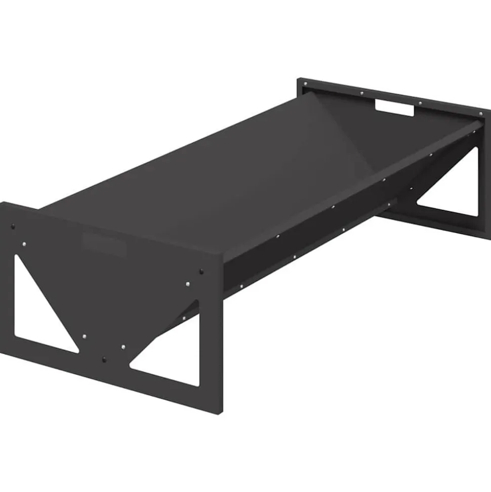 vidaXL Fodertrog för boskap Svart 108 x 50 x 28 cm Kallvalsat Stål