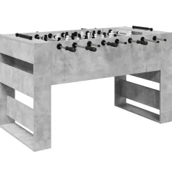 Hot vidaXL Foosballbord 146,5 x 74 x 85 cm Konstruerat trä Betonggrå