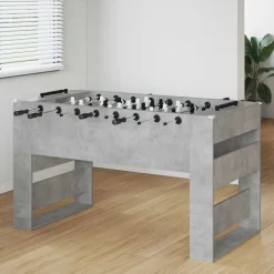 Hot vidaXL Foosballbord 146,5 x 74 x 85 cm Konstruerat trä Betonggrå