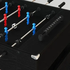 Discount vidaXL Foosballbord 125 x 60,5 x 80 cm Konstruerat trä Svart ek