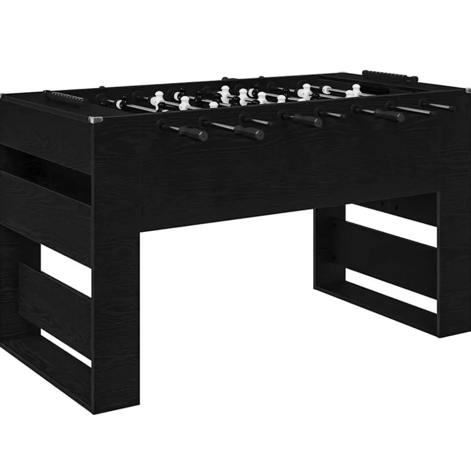 Hot vidaXL Foosballbord 146,5 x 74 x 85 cm Konstruerat trä Svart ek
