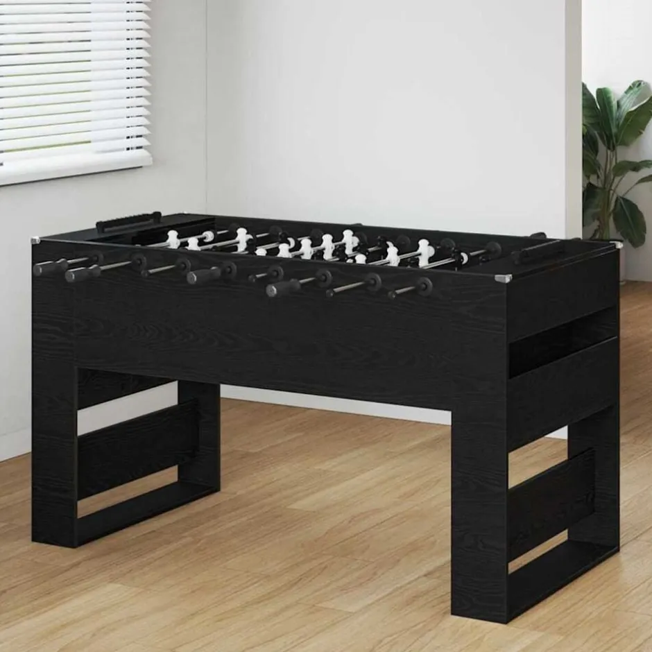 Hot vidaXL Foosballbord 146,5 x 74 x 85 cm Konstruerat trä Svart ek