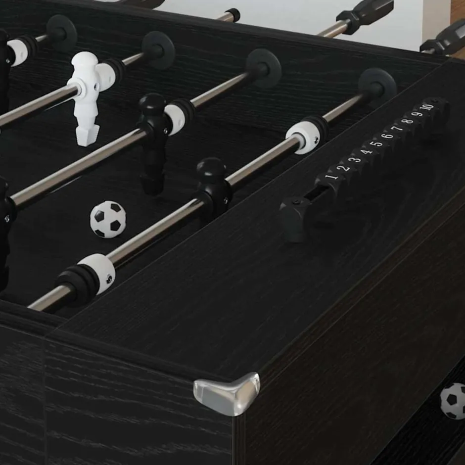 Hot vidaXL Foosballbord 146,5 x 74 x 85 cm Konstruerat trä Svart ek