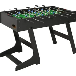 vidaXL Fotbollsbord hopfällbart 121x61x80 cm svart