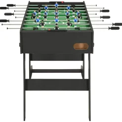 vidaXL Fotbollsbord hopfällbart 121x61x80 cm svart