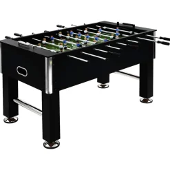 vidaXL Fotbollsbord stål 60 kg 140x74,5x87,5 cm svart