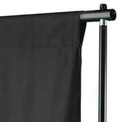 Clearance vidaXL Fotobakgrund utan stativ bomull 500x300 cm Svart